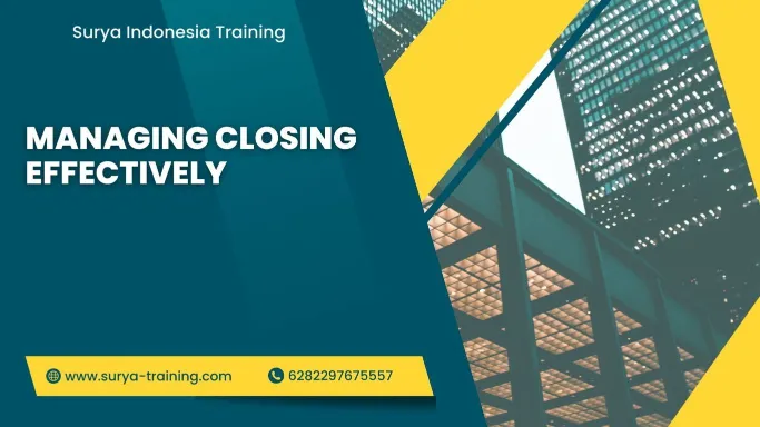 pelatihan closing management strategies , Training closing management strategies