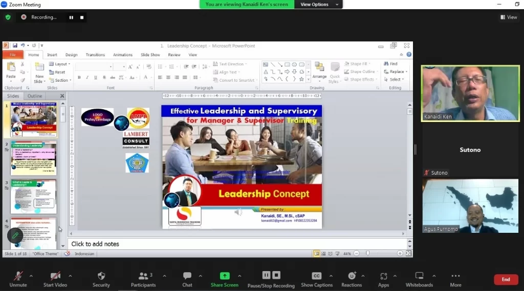 pelatihan comprehensive leadership dan asesment leadership online training