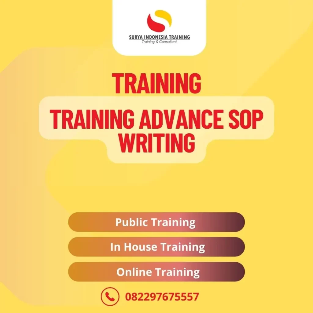 PELATIHAN ADVANCE SOP WRITING