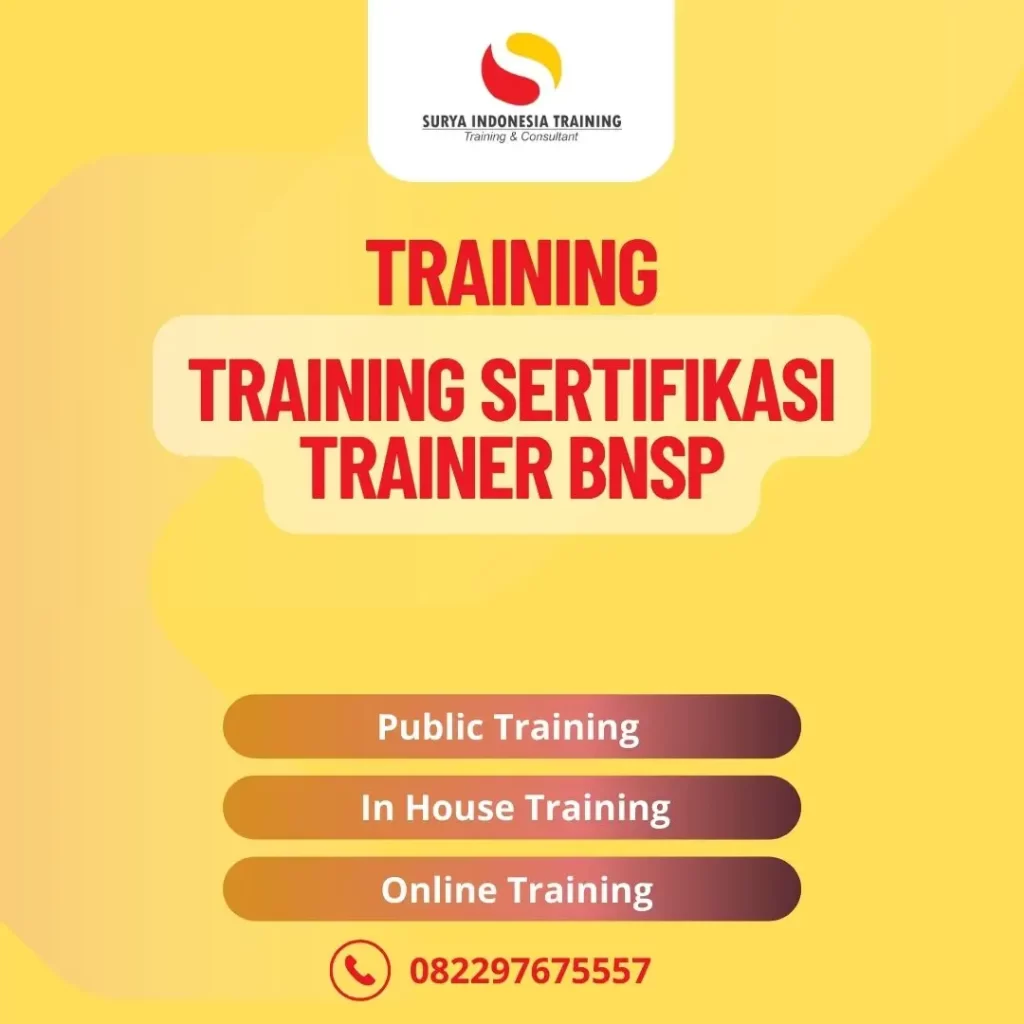 PELATIHAN SERTIFIKASI TRAINER BNSP