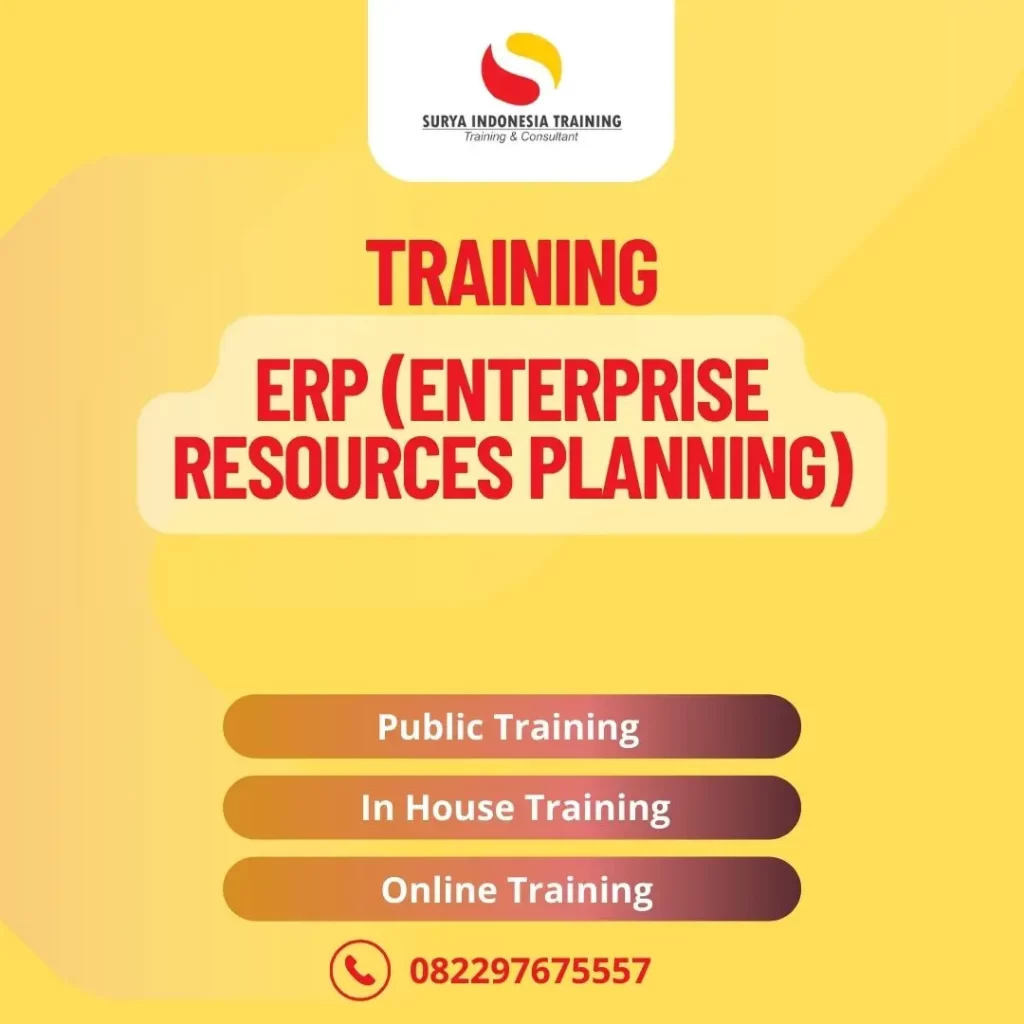 Training ERP (ENTERPRISE RESOURCES PLANNING)