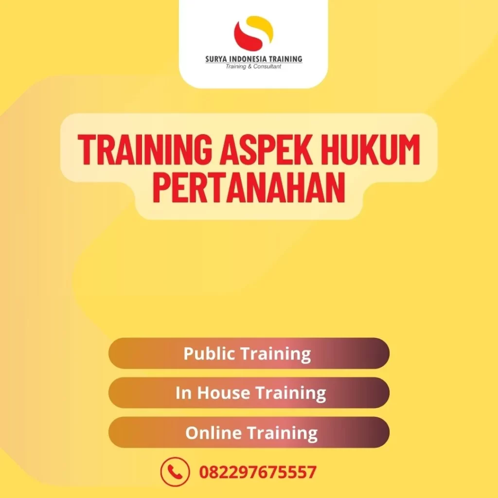 PELATIHAN ASPEK HUKUM PERTANAH