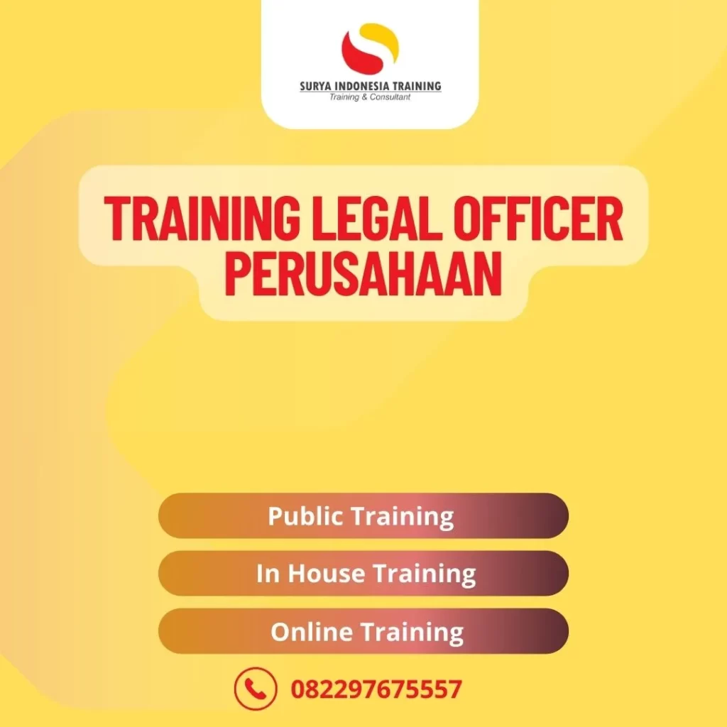 PELATIHAN LEGAL OFFICER PERUSAHAAN