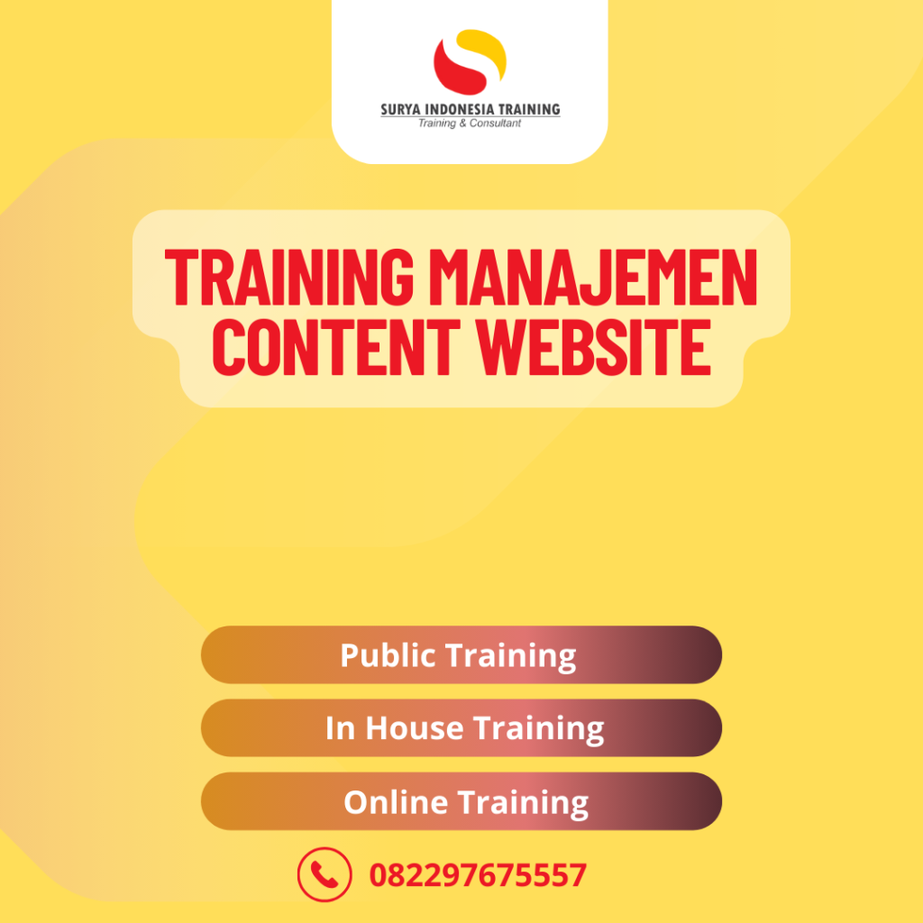 PELATIHAN MANAJEMEN CONTENT WEBSITE
