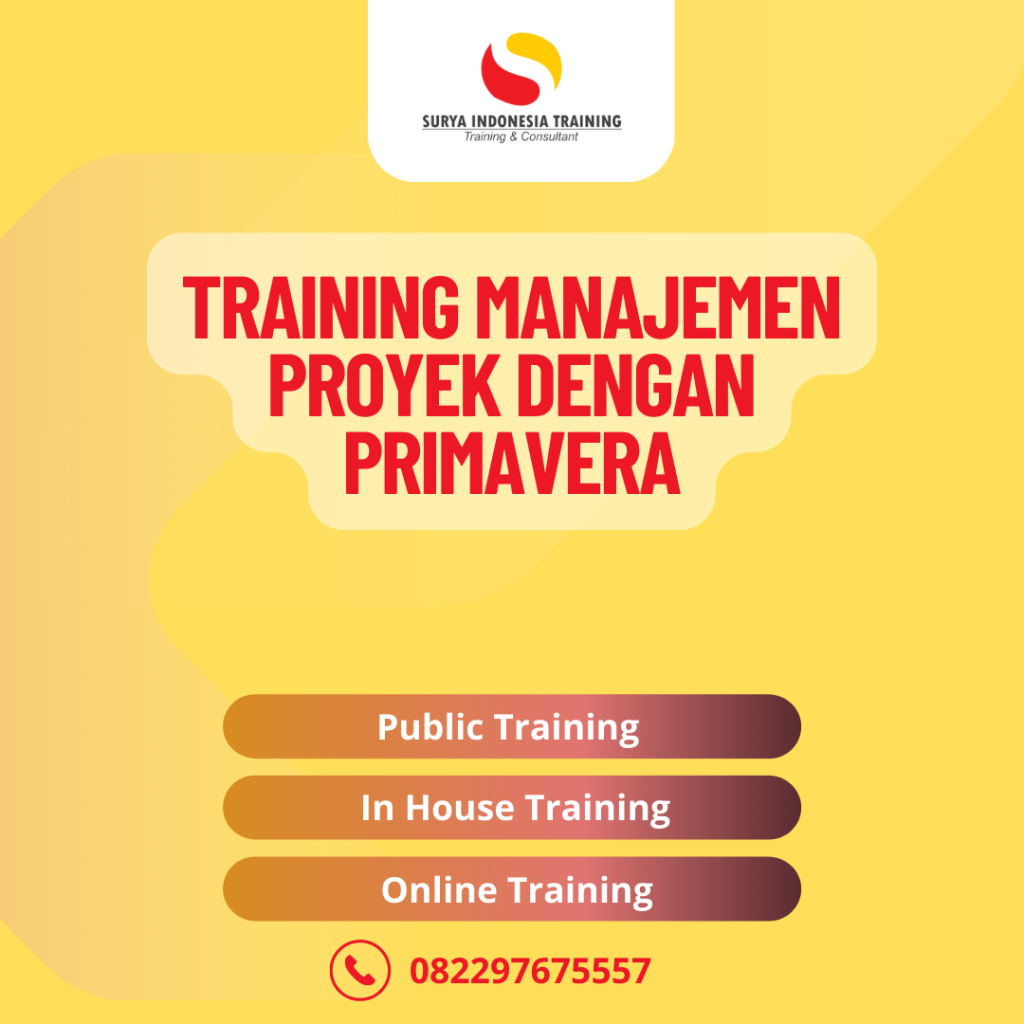 PELATIHAN MANAJEMEN PROYEK DENGAN PRIMAVERA