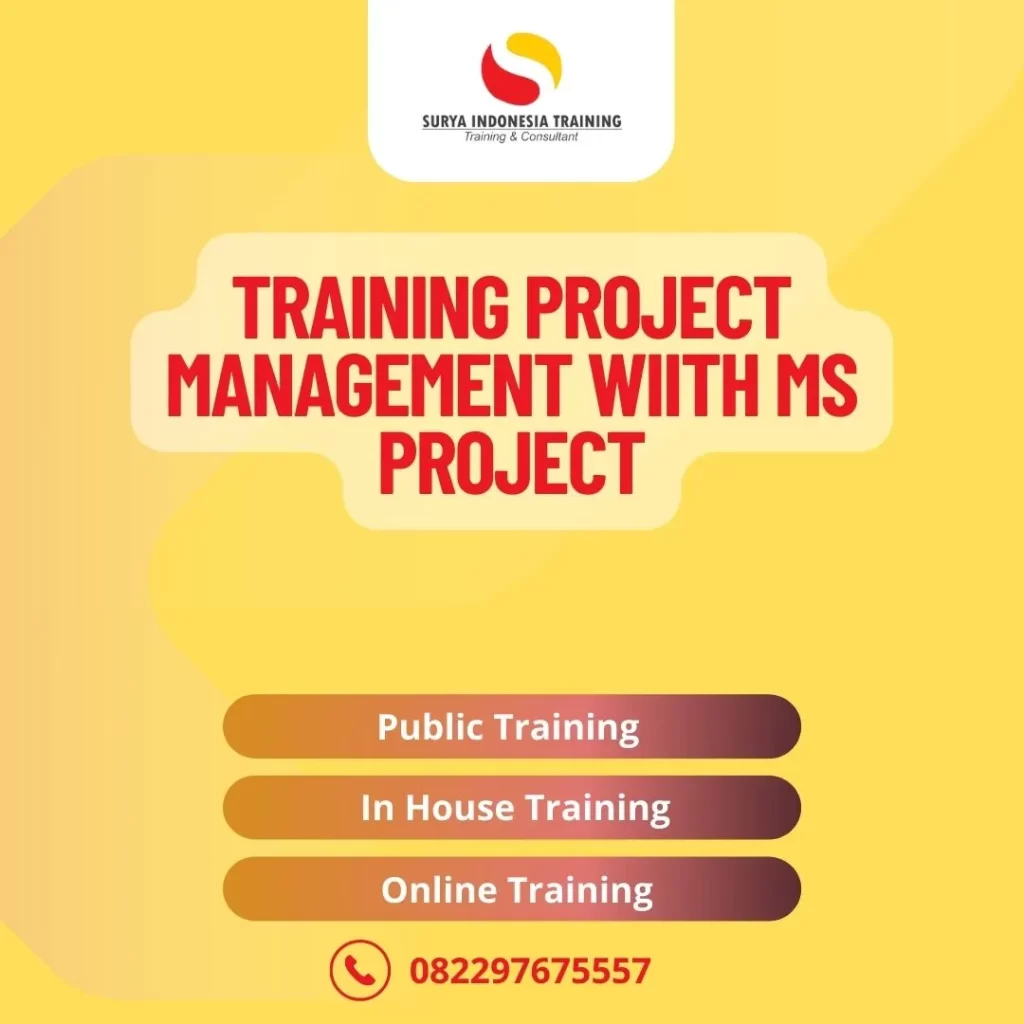TRAINING PROJECT MANAGEMENT WIITH MS PROJECT