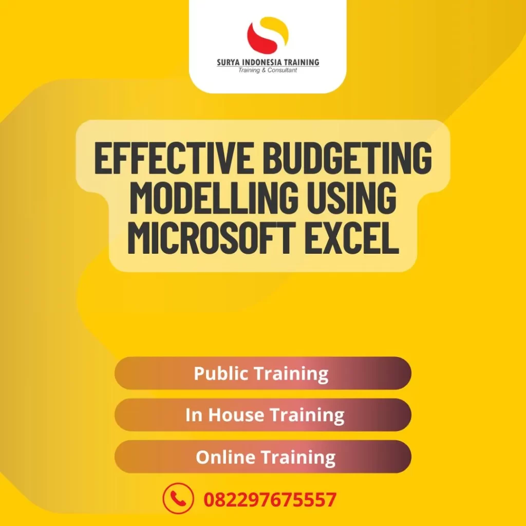 PELATIHAN EFFECTIVE BUDGETING MODELLING USING MICROSOFT EXCEL