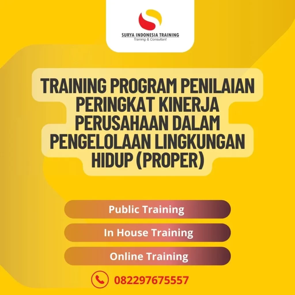 PELATIHAN PROGRAM PENILAIAN PERINGKAT KINERJA PERUSAHAAN