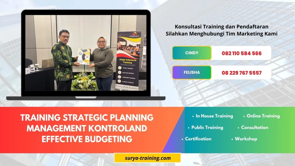TRAINING STRATEGIC PLANNING MANAGEMENT KONTROL AND EFFECTIVE BUDGETING