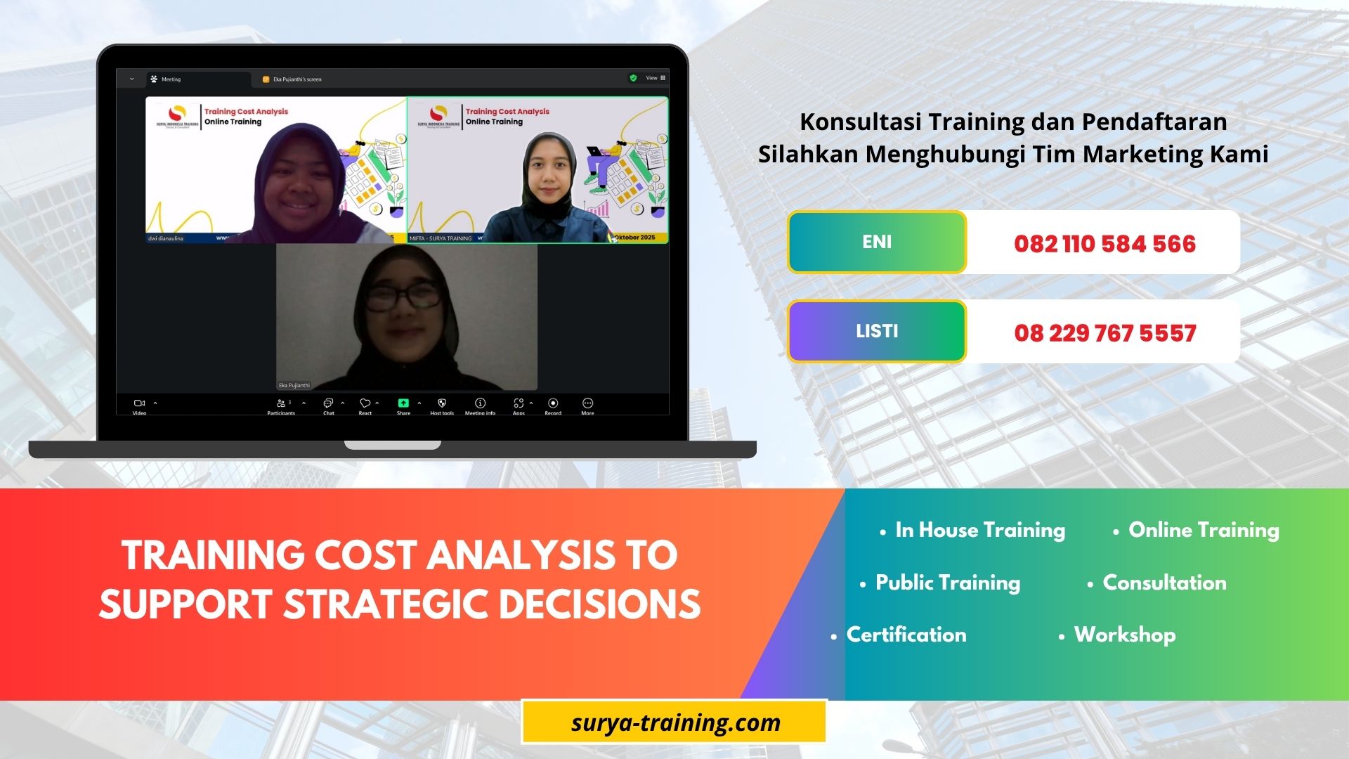 TRAINING COST ANALYSIS TO SUPPORT STRATEGIC DECISIONS