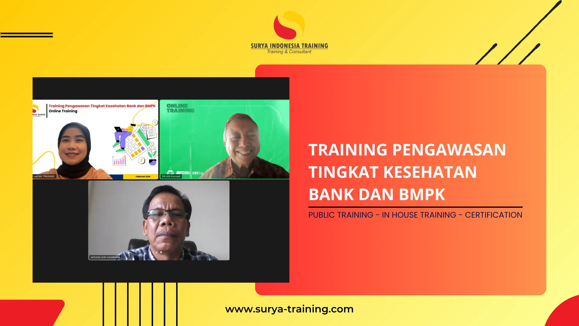 PELATIHAN PENGAWASAN TINGKAT KESEHATAN BANK DAN BMPK JAKARTA