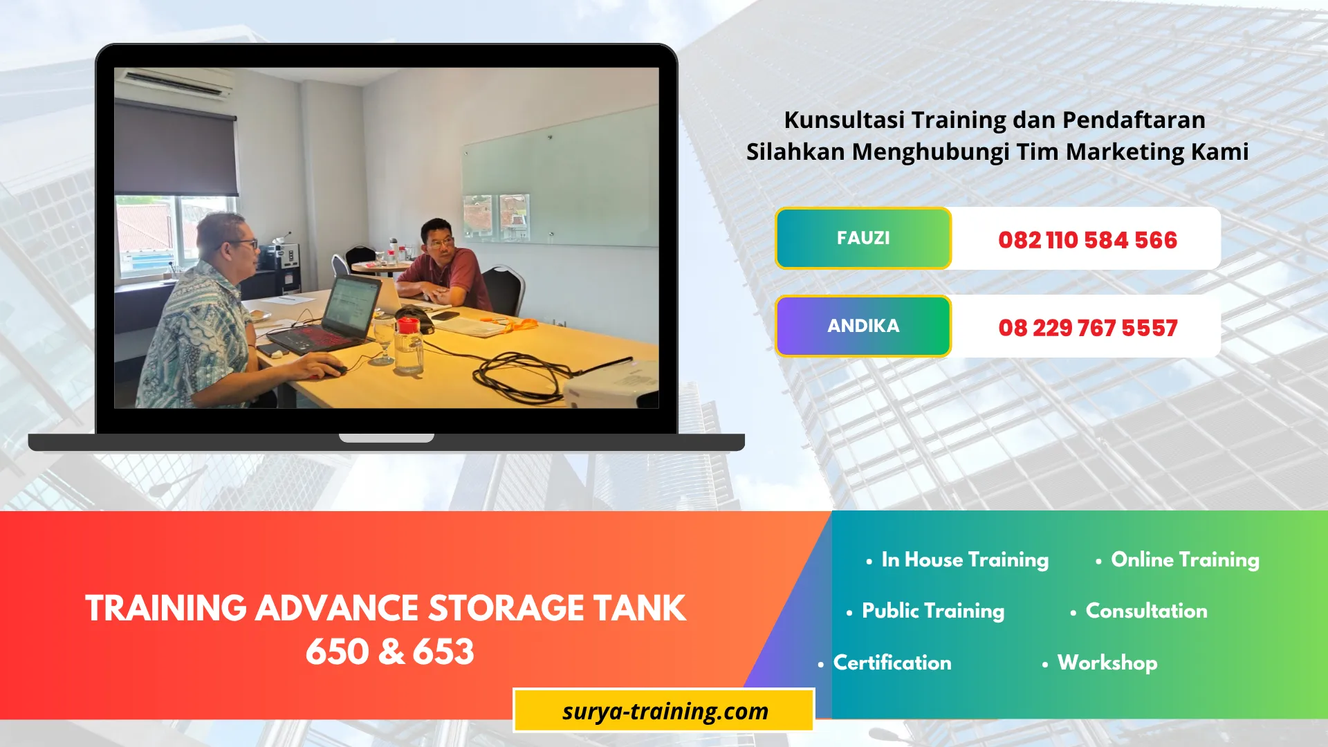 TRAINING ADVANCE STORAGE TANK 650 & 653