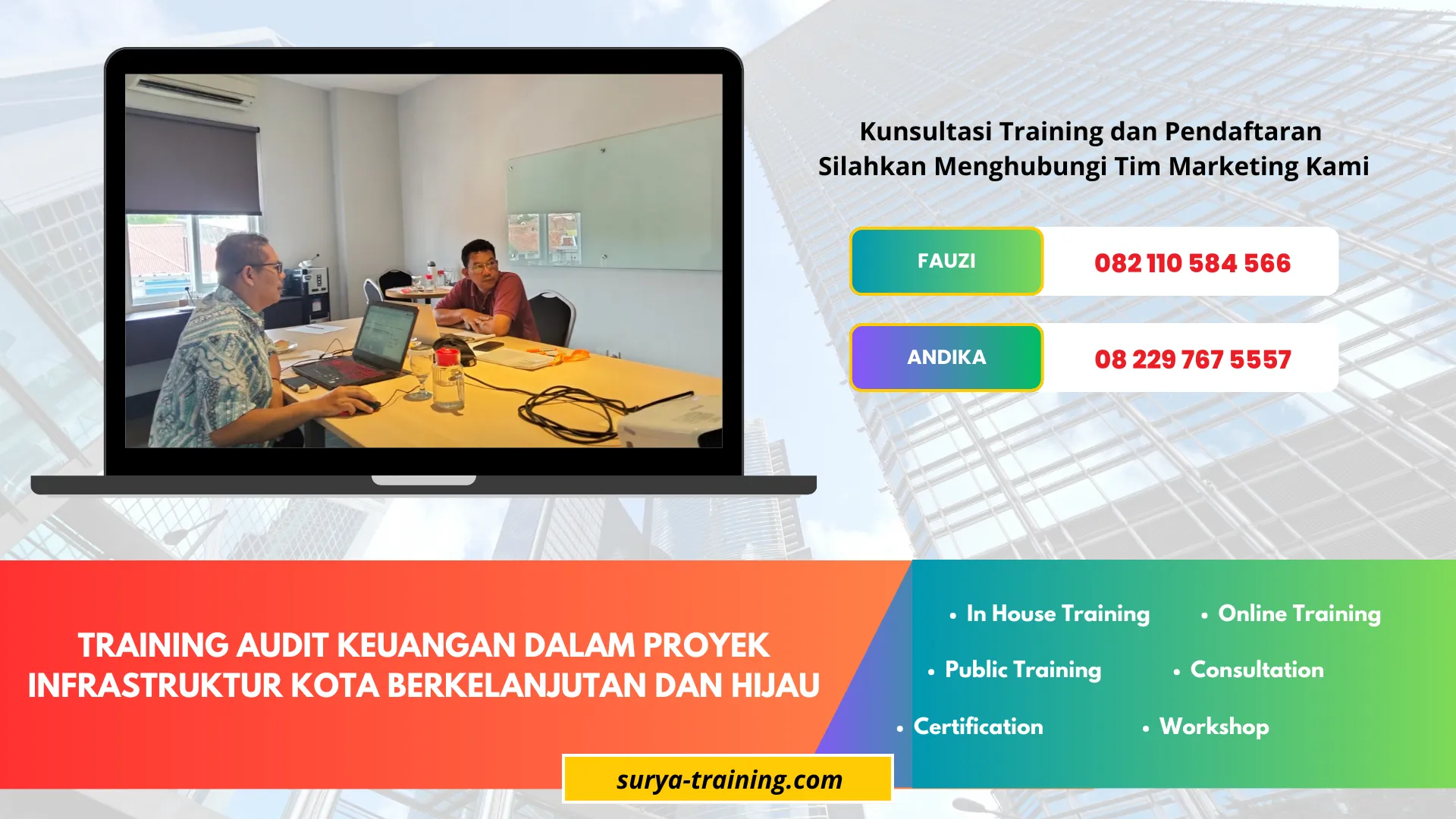 TRAINING AUDIT KEUANGAN DALAM PROYEK INFRASTRUKTUR KOTA BERKELANJUTAN DAN HIJAU