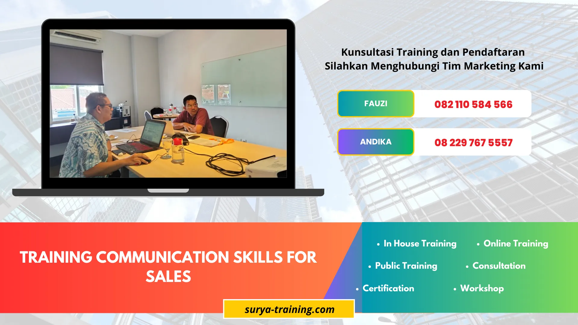 TRAINING COMMUNICATION SKILLS FOR SALES