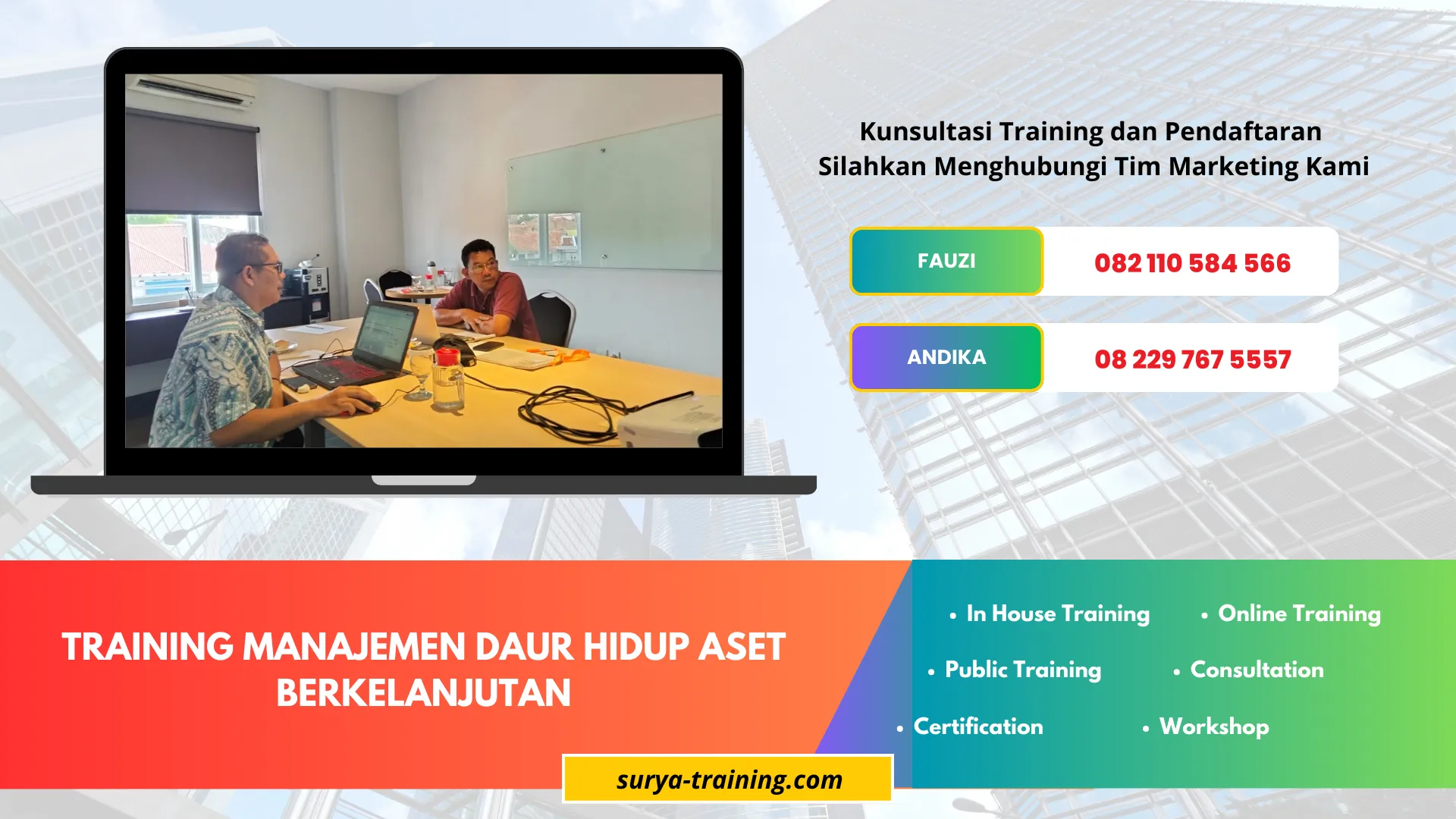 TRAINING MANAJEMEN DAUR HIDUP ASET BERKELANJUTAN