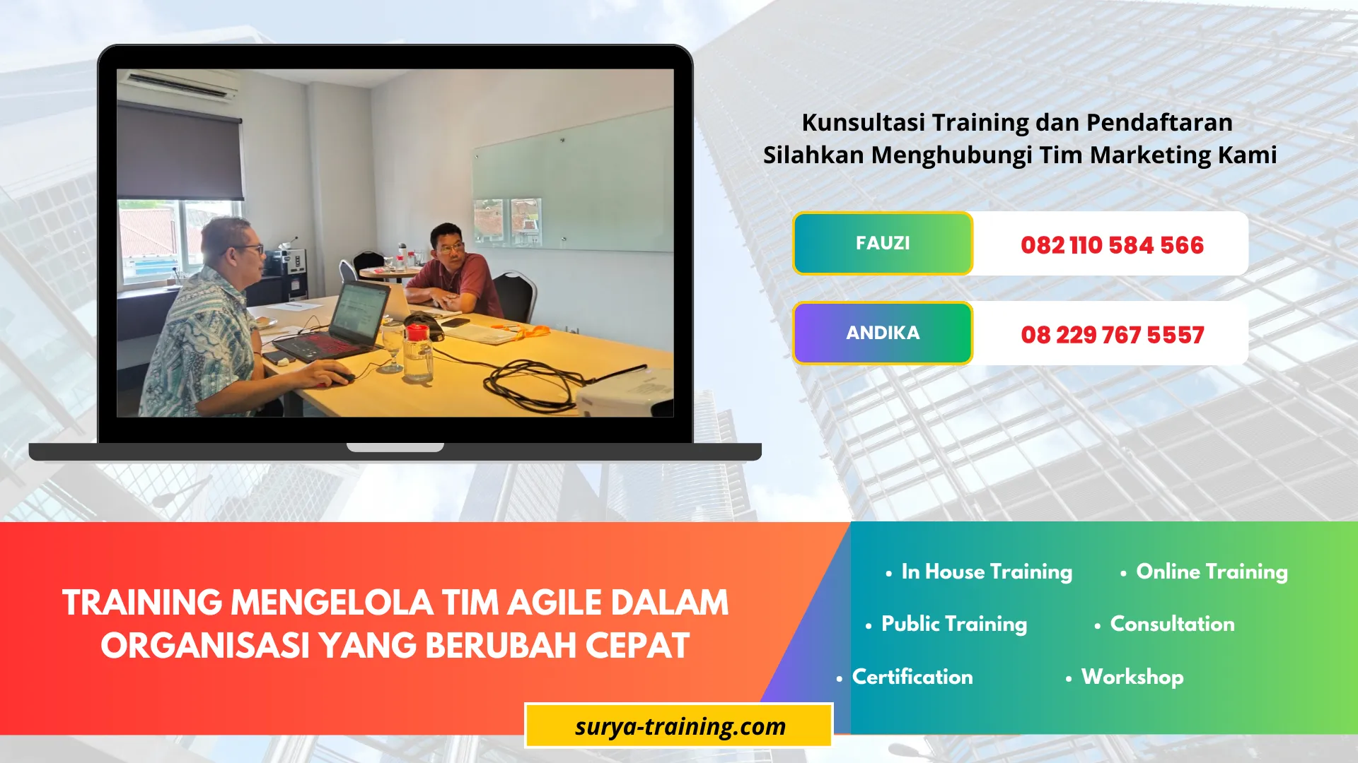 TRAINING MENGELOLA TIM AGILE DALAM ORGANISASI YANG BERUBAH CEPAT