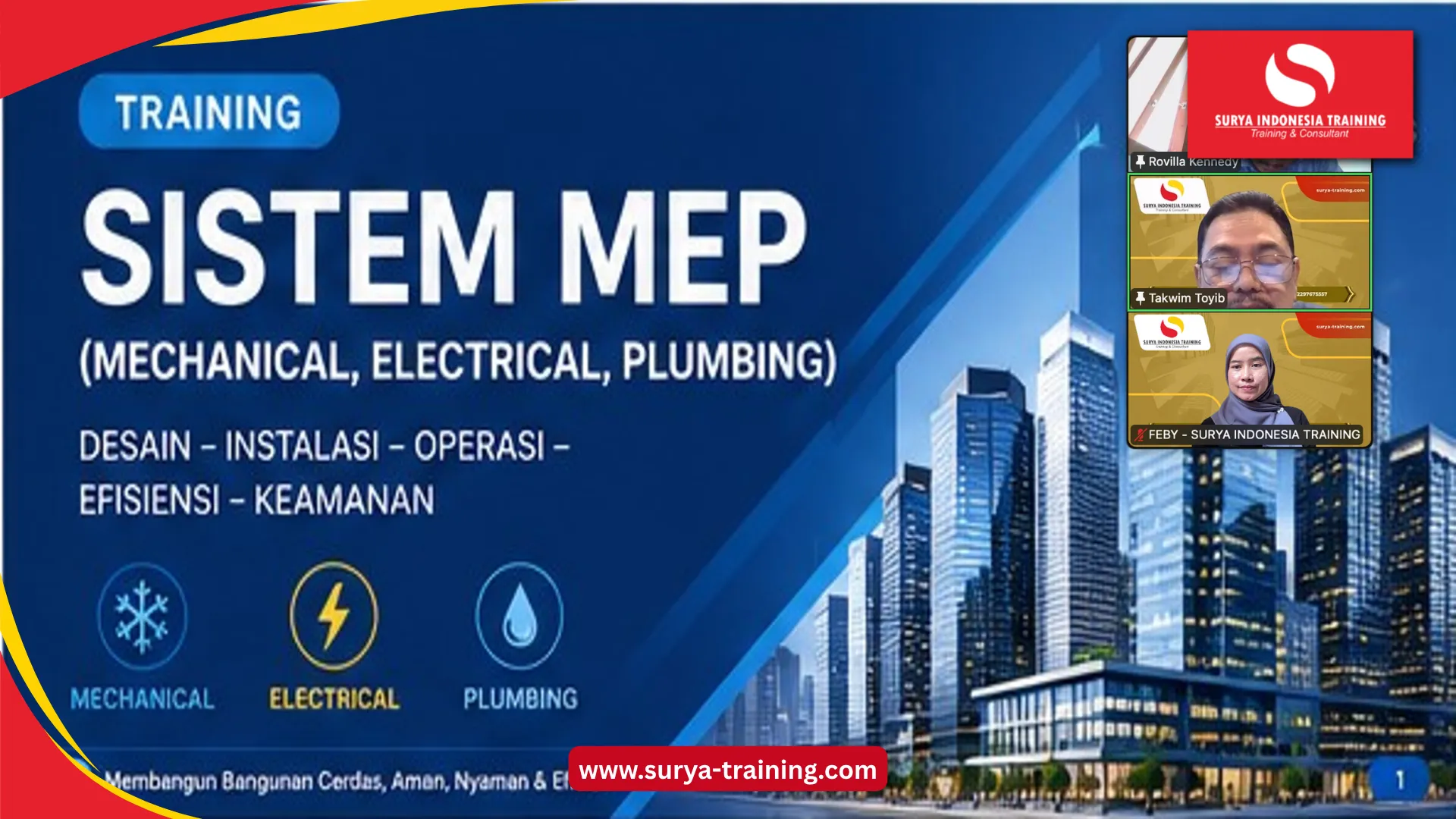 PELATIHAN MECHANICAL ELECTRICAL AND PLUMBING MEP JAKARTA