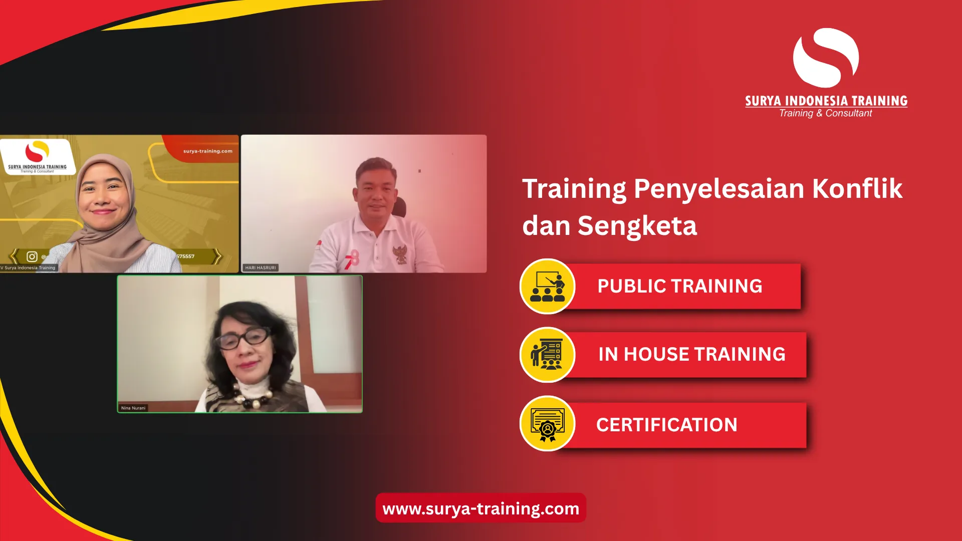 PELATIHAN PENYELESAIAN KONFLIK DAN SENGKETA SOSIAL JAKARTA